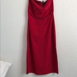 NWT Red Strapless Express Dress